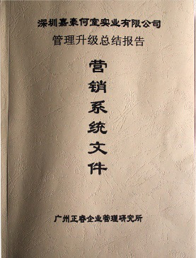 深圳市嘉豪何室实业有(yǒu)限公司管理(lǐ)升级总结报告